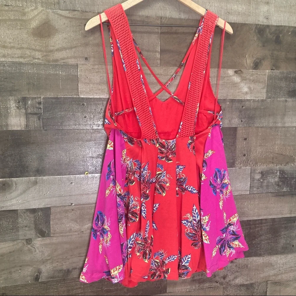 Free People Thought I Was Dreaming Dress in Red - Picture 3 of 16